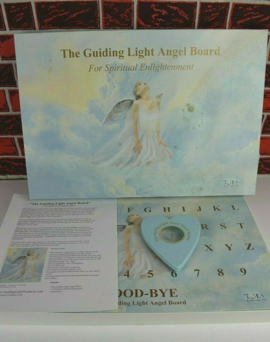 The Guiding Light Angel Board For Spiritual Enlightenment Vintage 90s Ouija