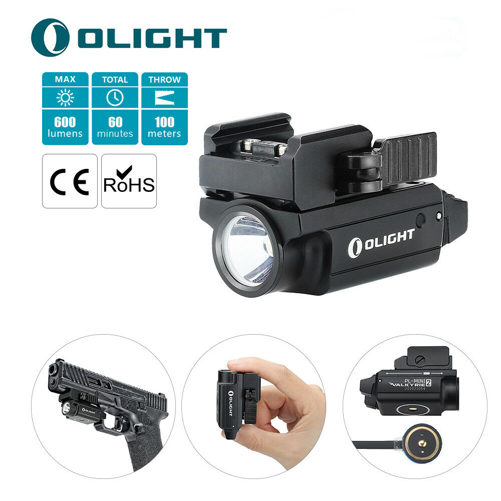 Olight Pl-mini Valkyrie 2 600 Lumens Magnetic Rechargeable Pistol Tactical Light