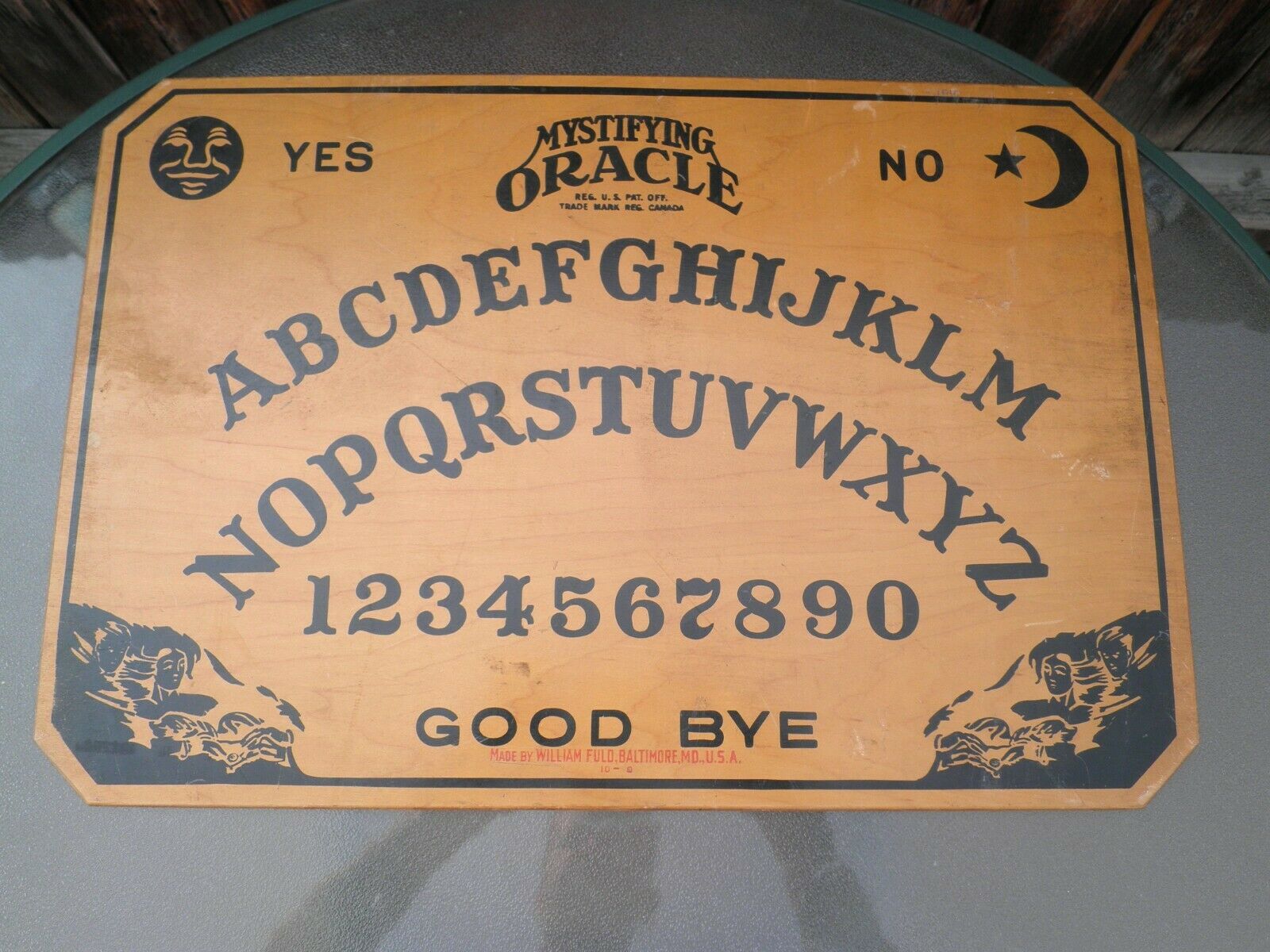 Rare Vintage William Fuld Mystifying Oracle Ouija Board
