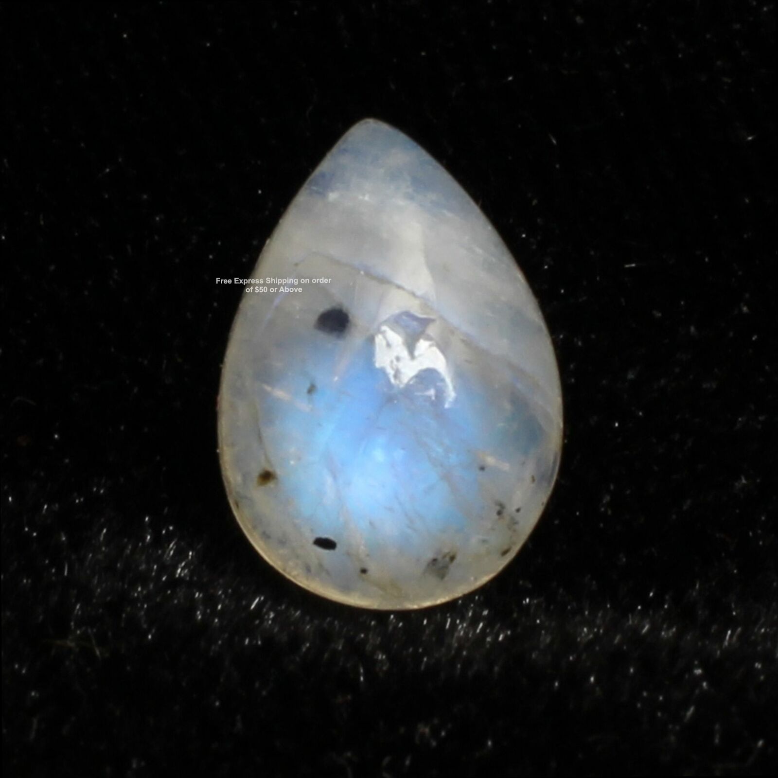 5.5 Cts Natural Rainbow Moonstone Gemstone Pear Cabochon Csn-4532
