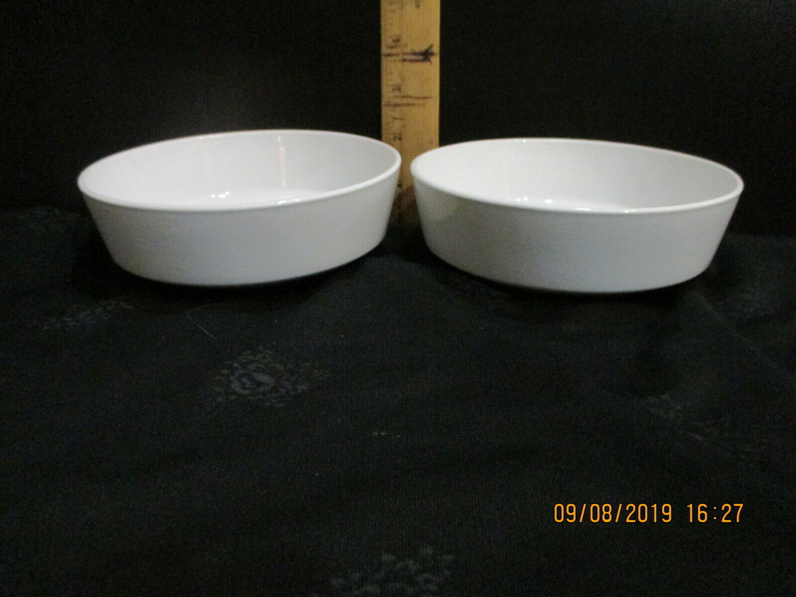 Corning Centura, White, Straight Sides Soup / Cereal Bowls Set Of 2