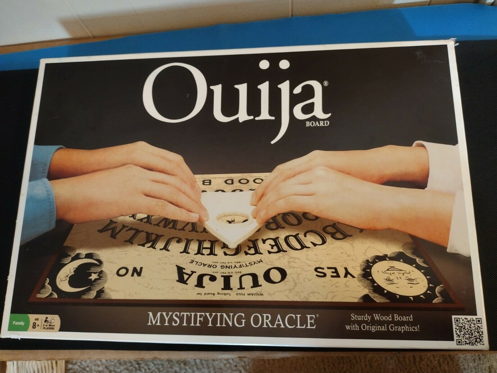 Vintage Look Ouija Board Game Sturdy Wood Set Mystifying Oracle