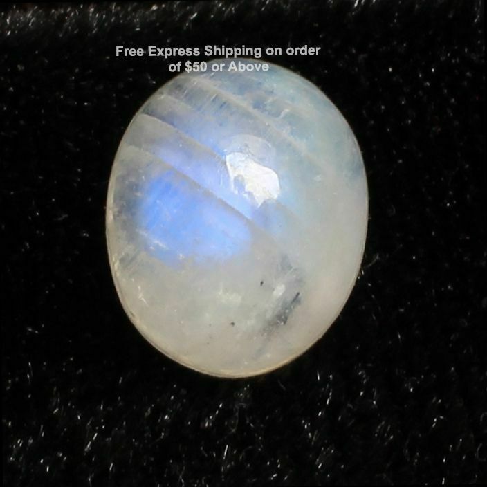 5.15 Cts Natural Rainbow Moonstone Gemstone Oval Cabochon Csn-4475