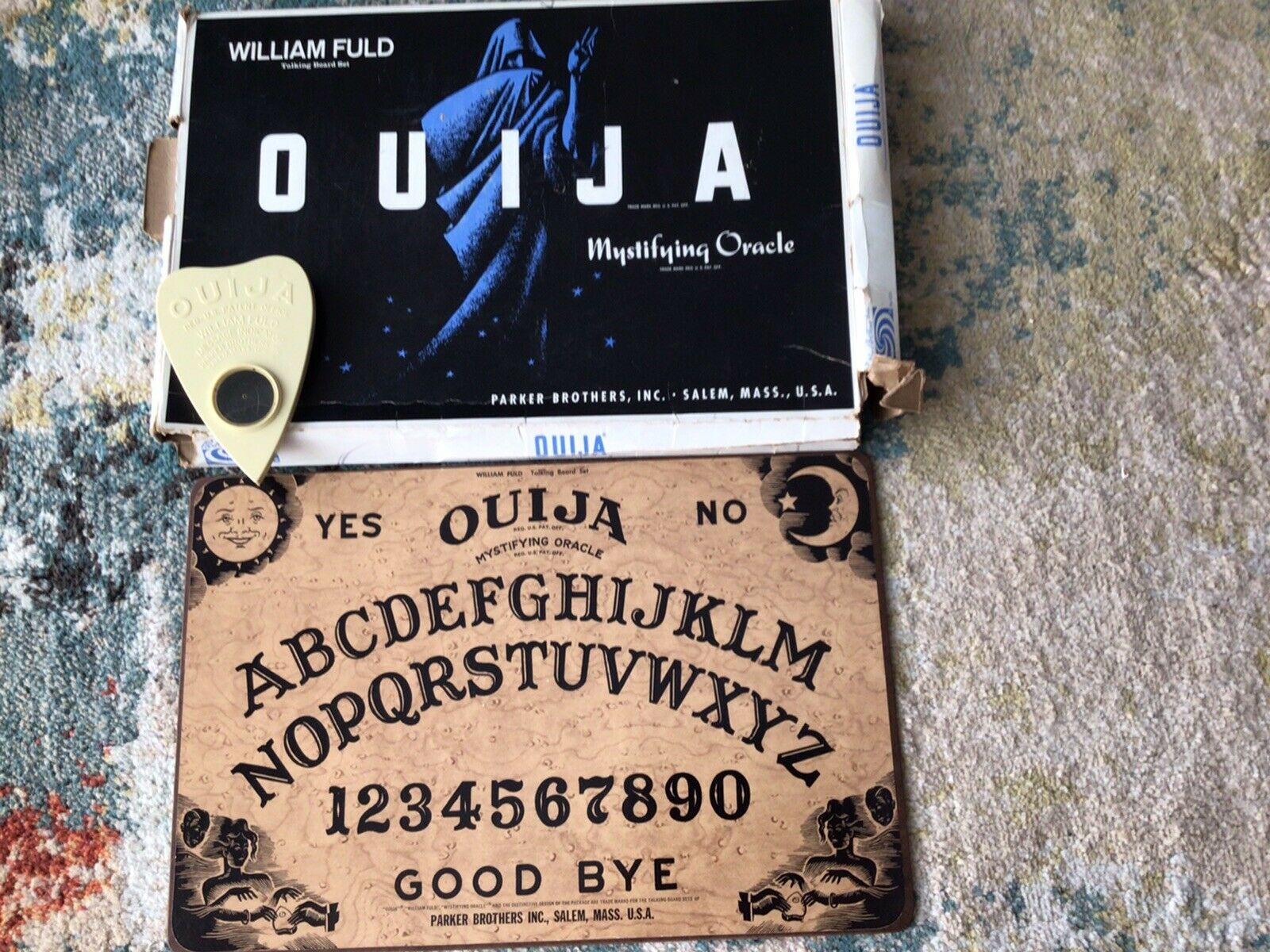 Ouija Mystifying Oracle William Flud With Box Parker Salem Mass