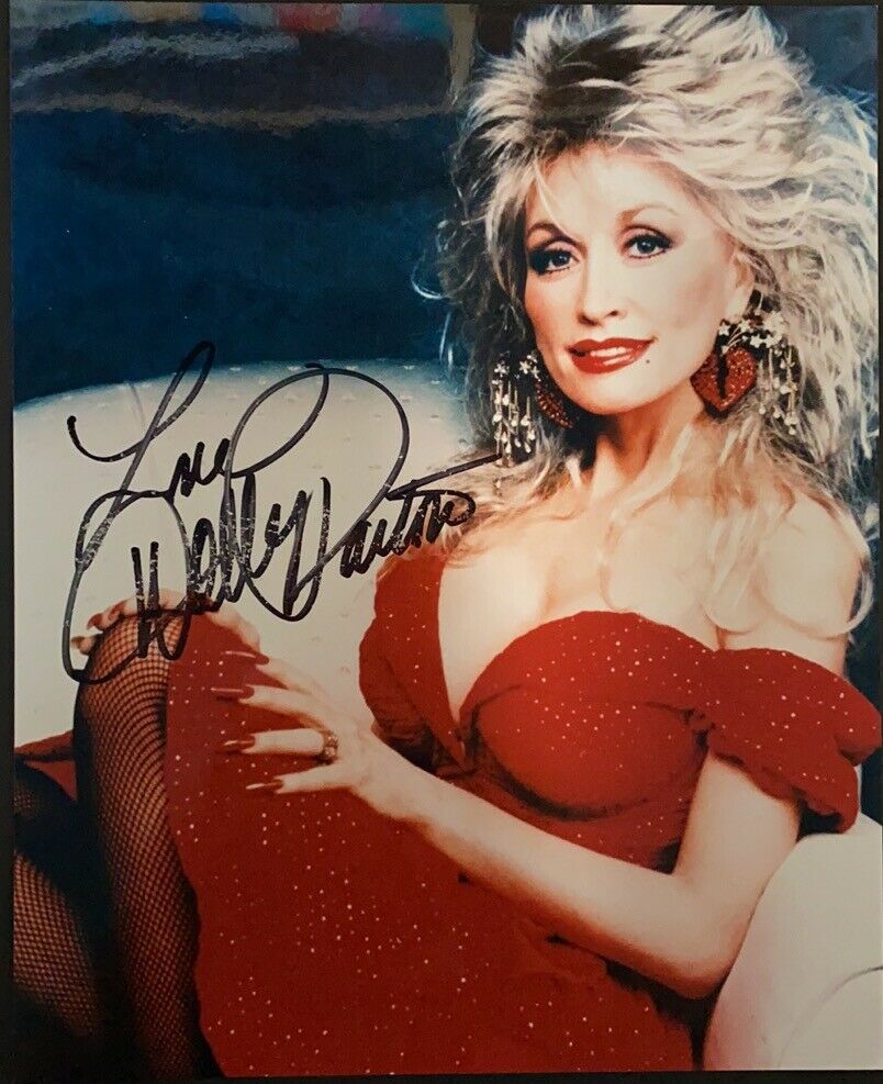 Dolly Parton Real Hand Signed Autographed 8x10 Photo (1)