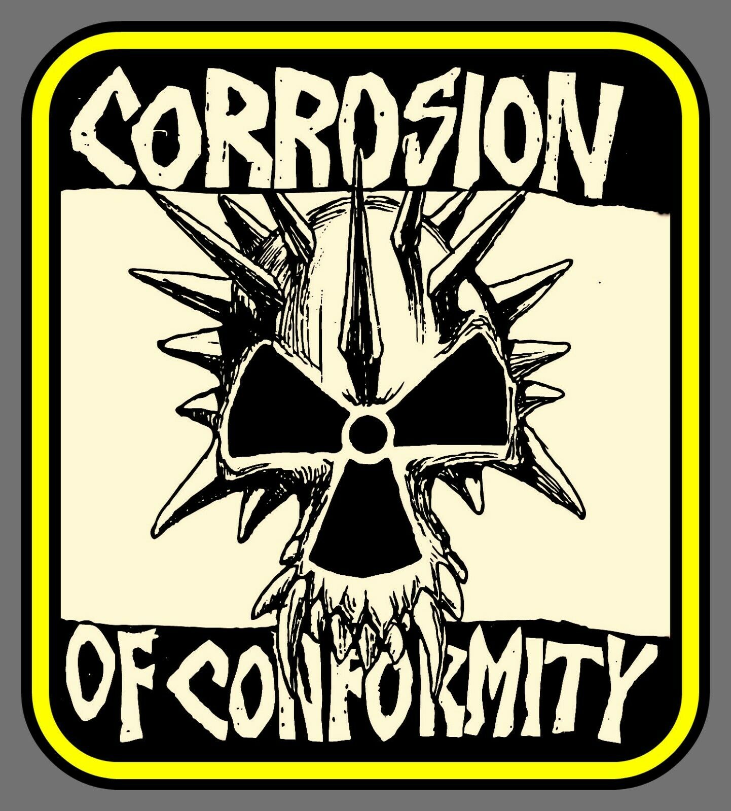 4.25" Corrosion Of Conformity "spike" Vinyl Sticker. Punk Rock Decal For Guitar.