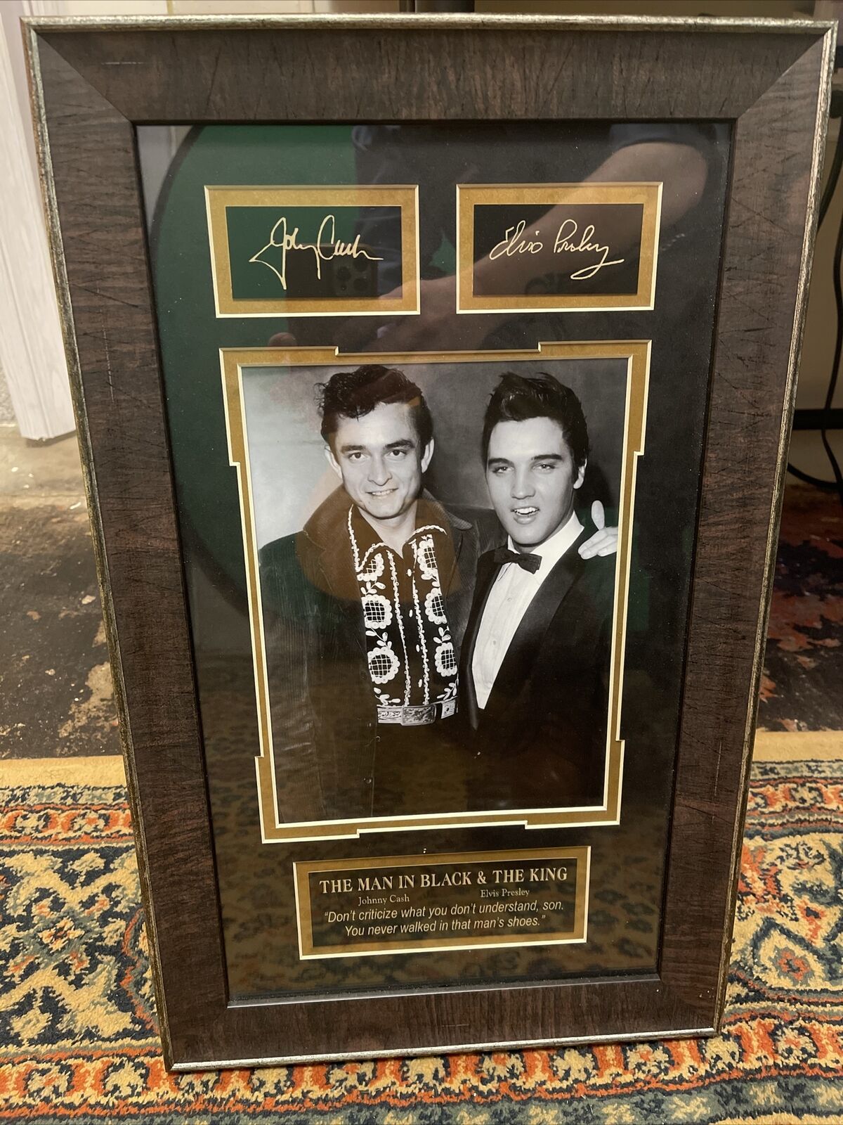 Elvis Presley And Johnny Cash Autograph Picture