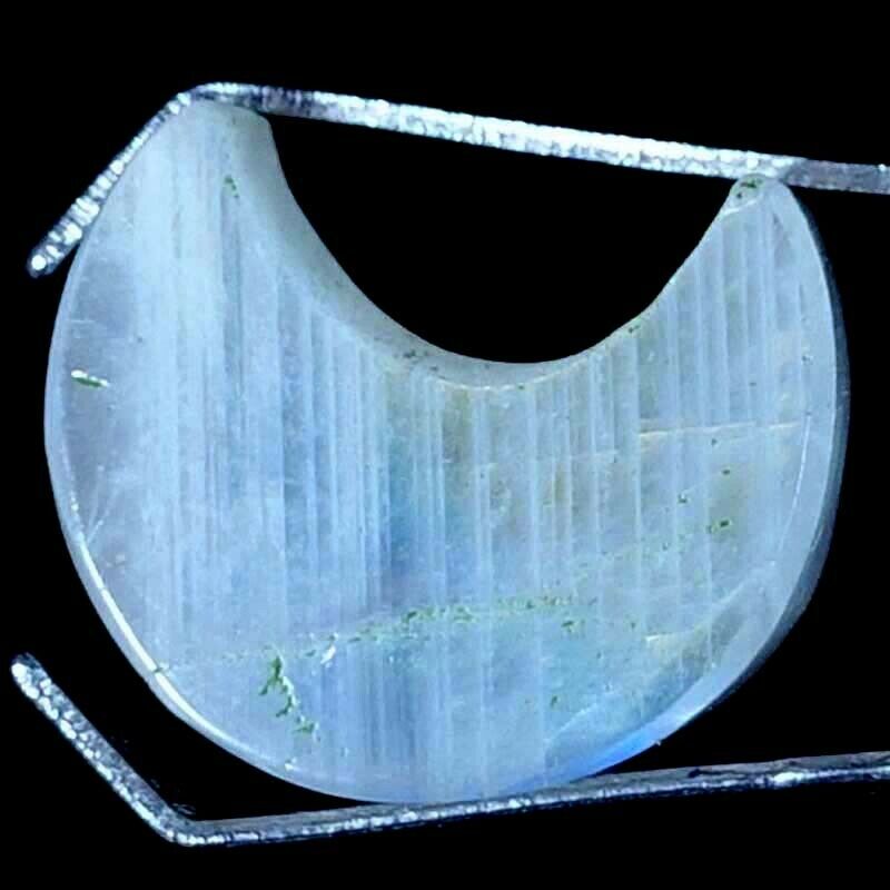 100% Natural Moonstone Gemstone Moon Cabochon 13 X 16 X 06mm. 11.80cts.