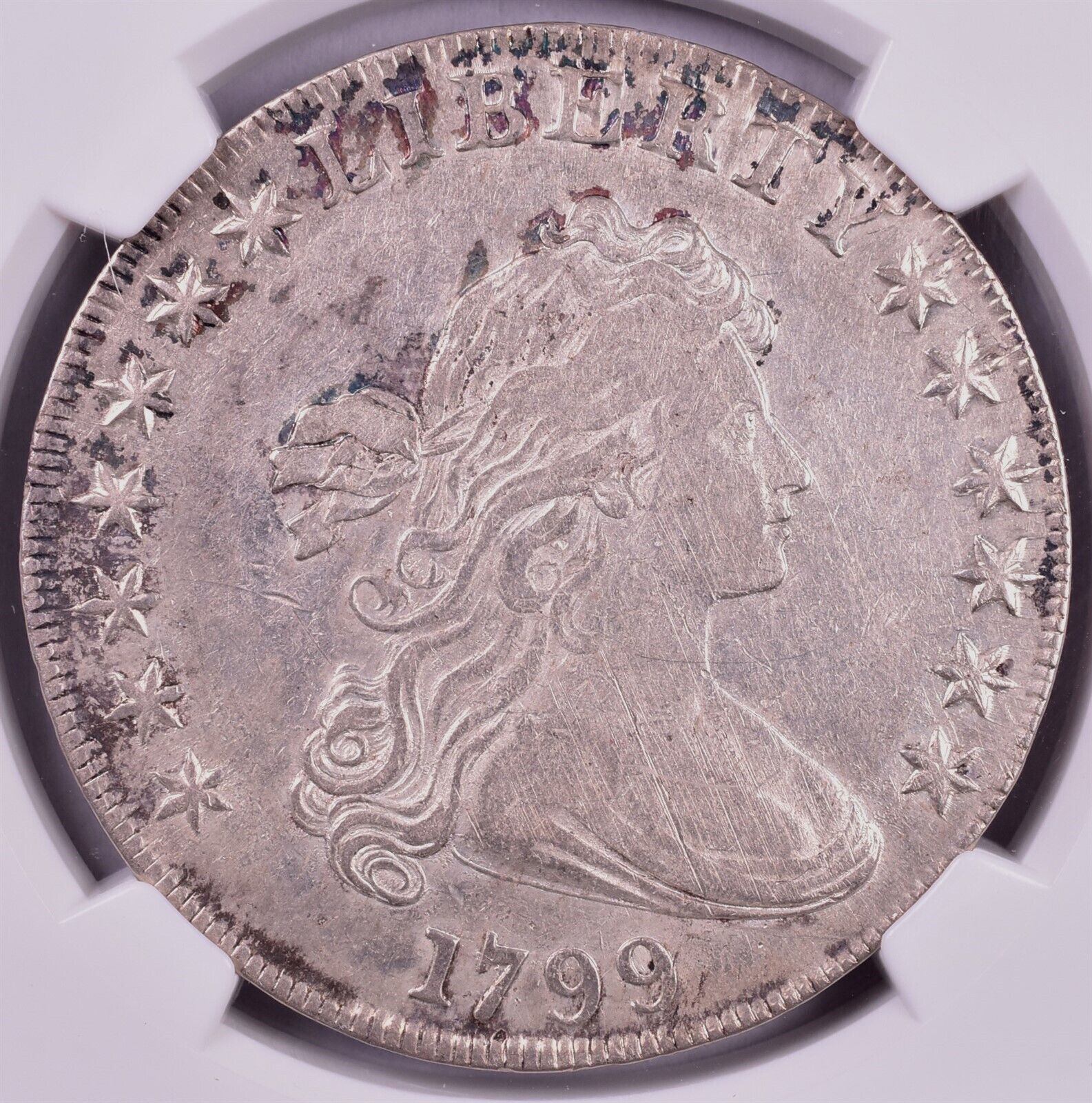 1799 Draped Bust Silver Dollar - Ngc Xf40 Bb-165, B-8