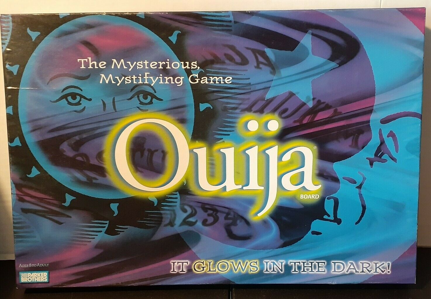 Ouija Board Glow In The Dark Game Mystifying Oracle Parker Brothers 1998 Spooky