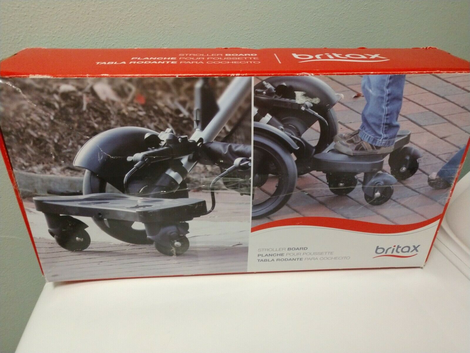 Britax Stroller Board, Black 2nd Child Ride On Attachment For Stroller 3 Wheel