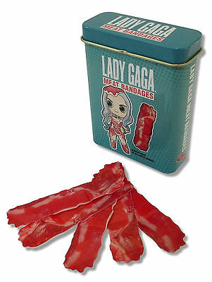 Lady Gaga 20 Meat Bandages In Tin Case Collectible New. Official