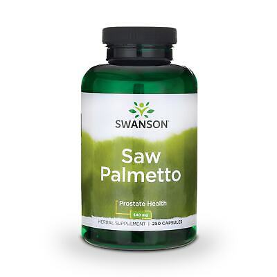 Swanson Saw Palmetto Whole Berry Capsules, 540 Mg, 250 Count.